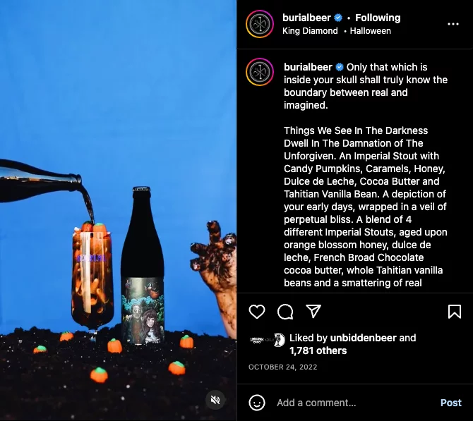 burial beer marketing campaign